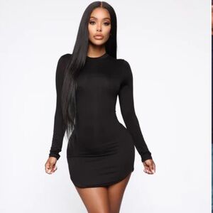 Fashion Nova black minidress - Beverly Hills tunic